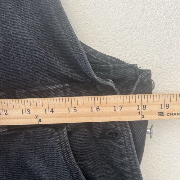 Old Navy Black Denim Overalls - Picture 8 of 16